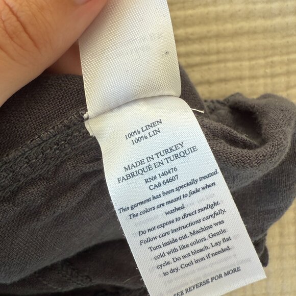 Faherty - Lighthouse Linen Short - Washed Black - Small - Picture 5 of 8